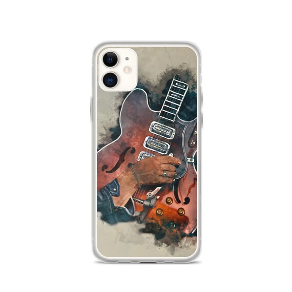 Hand-Painted iPhone Phone Cases with Dan's Guitar Art