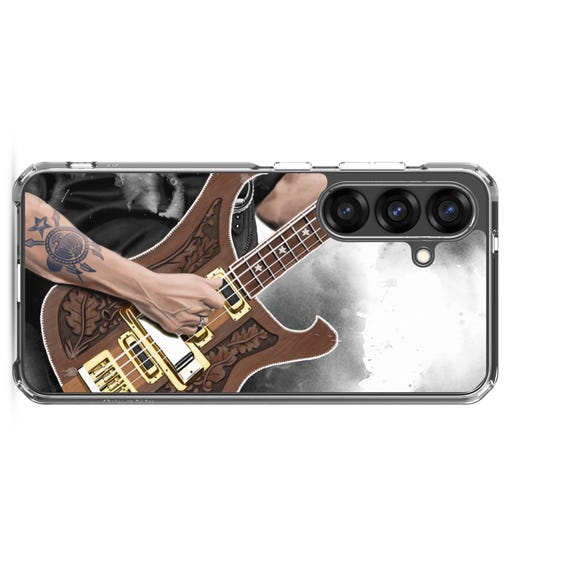Hand-Painted Samsung Phone Cases with Lemmy's Bass Guitar Art