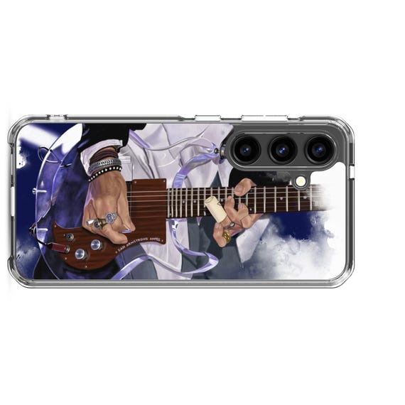 Hand-Painted Samsung Phone Cases with Invisible Guitar Art
