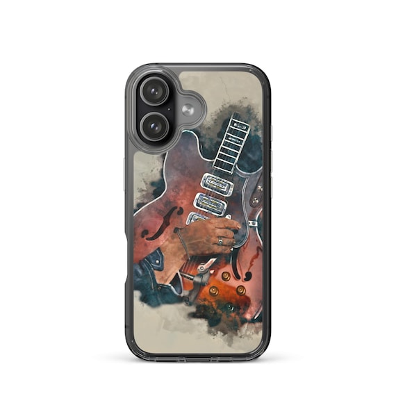 Hand-Painted iPhone Phone Cases with Dan's Guitar Art