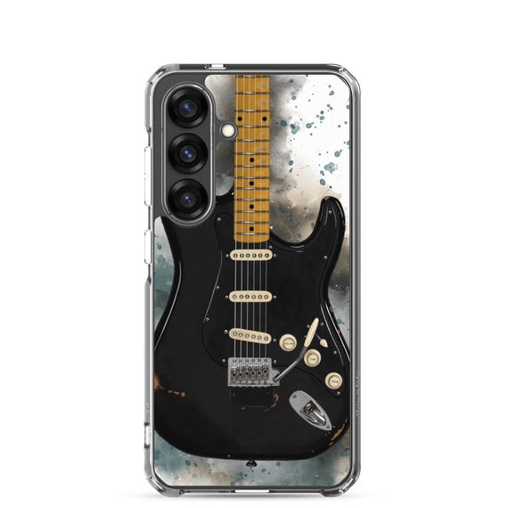 Hand-Painted Samsung Phone Cases with David's Guitar Art