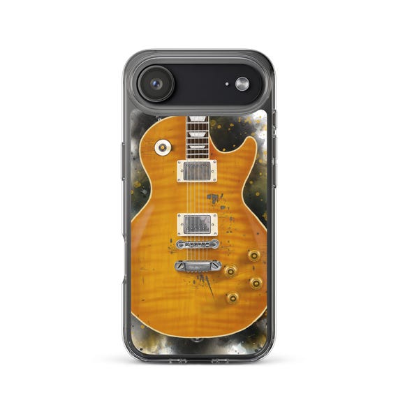 Hand-Painted iPhone Phone Cases with Paul's Guitar Art