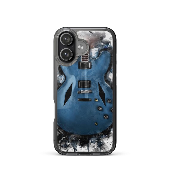 Hand painted electric guitar on iphone cases