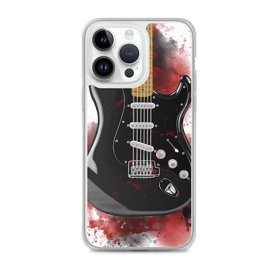 Hand-Painted iPhone Phone Cases with David's Guitar Art