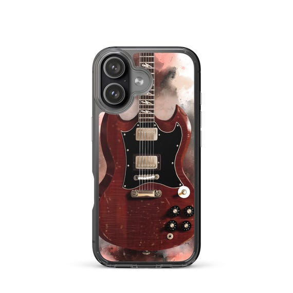 Hand-Painted iPhone Phone Cases with Angus' Guitar Art