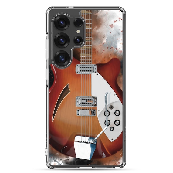 Hand-Painted Samsung Phone Cases with Ricky Guitar Art