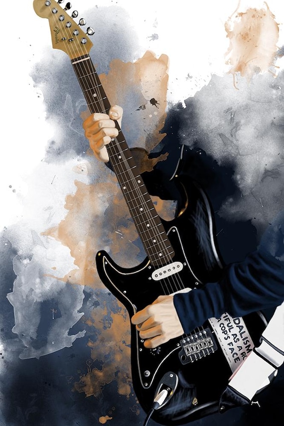 Vndalsm Electric Guitar Painting 24x36"