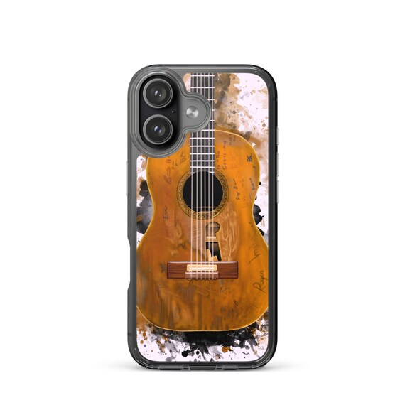 Hand-Painted iPhone Phone Cases with Willie's Guitar Art