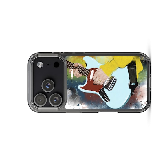 Hand-Painted iPhone Phone Cases with Kurt's Guitar Art