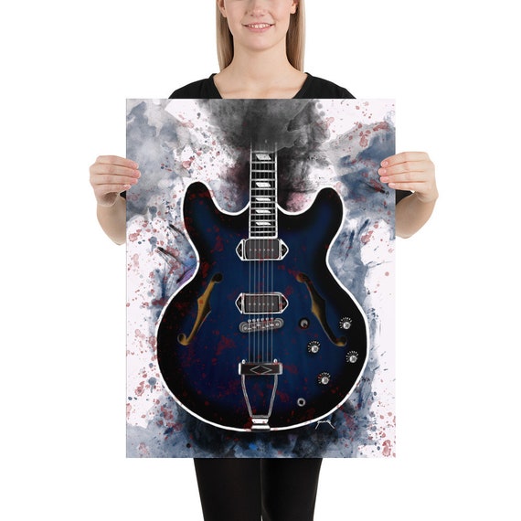 Gary's electric guitar art, digital drawing 18x24"