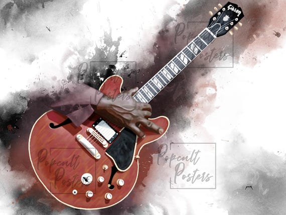 Freddy's Electric Guitar Painting 18x24"