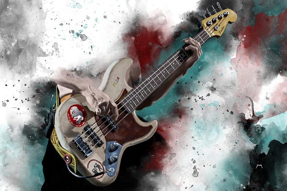 Funky Bass Painting 24x36"