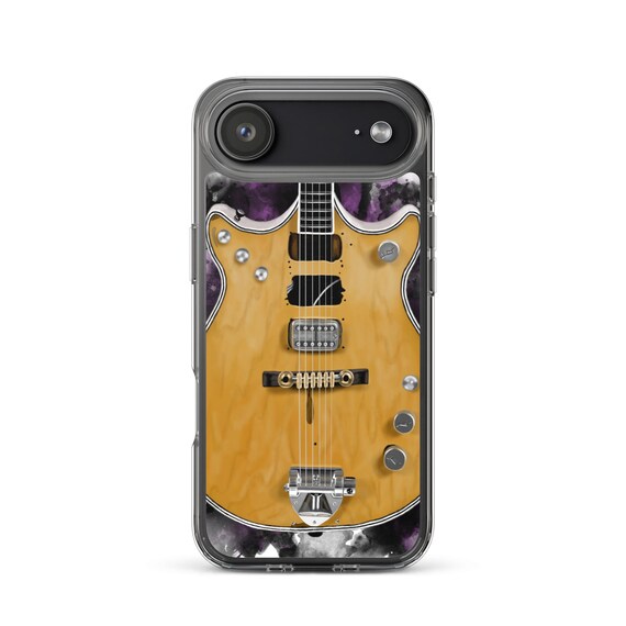 Hand-Painted iPhone Phone Cases with Malcolm's Guitar Art