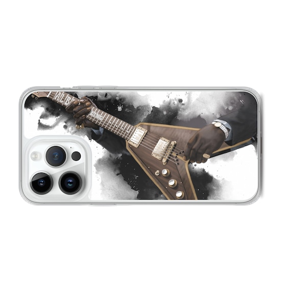 Hand-Painted iPhone Phone Cases with Albert's Guitar Art