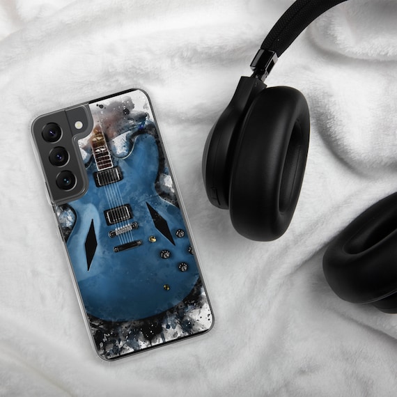 Hand-Painted Samsung Phone Cases with Guitar Art