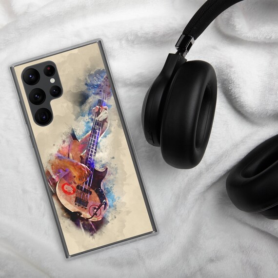 Hand-Painted Samsung Phone Cases with Flea Bass Guitar Art