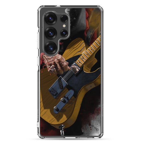 Hand-Painted Samsung Phone Cases with Keef's Guitar Art