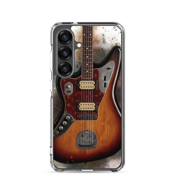 Hand-Painted Samsung Phone Cases with Kurt's Guitar Art