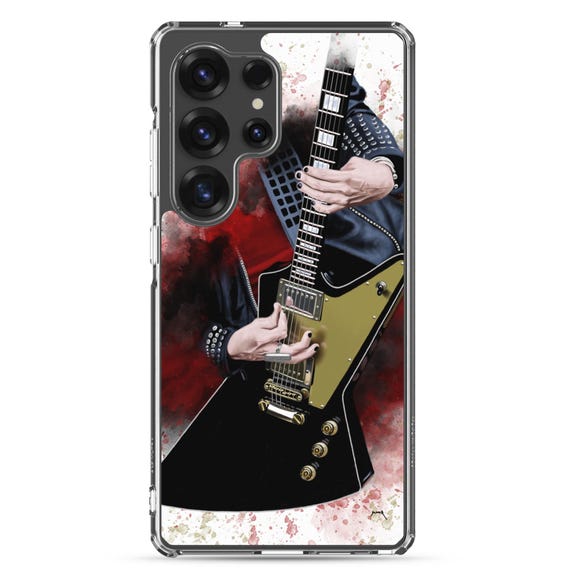Hand-Painted Samsung Phone Cases with Liz's Guitar Art