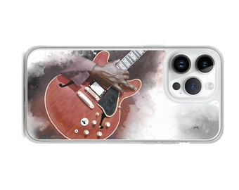 Hand-Painted iPhone Phone Cases with Freddy's Guitar Art