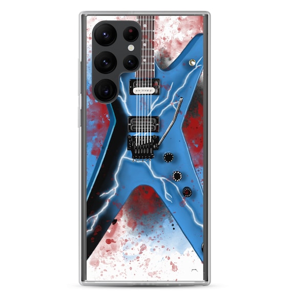 Hand-Painted Samsung Phone Cases with Dimebag Darrell Guitar Art
