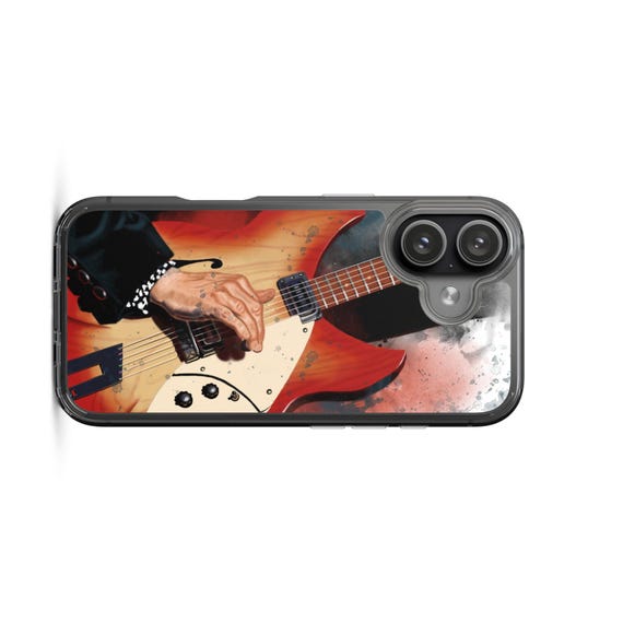 Hand-Painted iPhone Phone Cases with Tom's Guitar Art