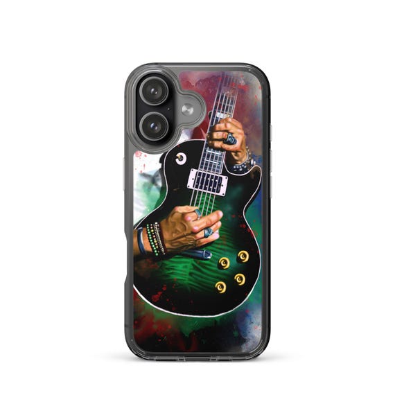 Hand-Painted iPhone Phone Cases with AnacondaBurst Guitar Art
