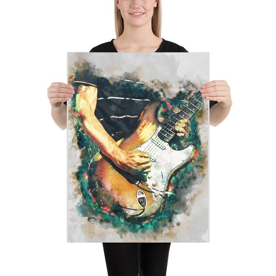 John's guitar art, digital drawing 18x24"