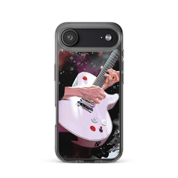 Hand-Painted iPhone Phone Cases with Bucket Guitar Art
