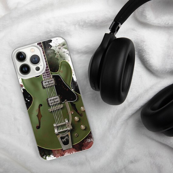 Hand-Painted iPhone Phone Cases with Chris' Guitar Art
