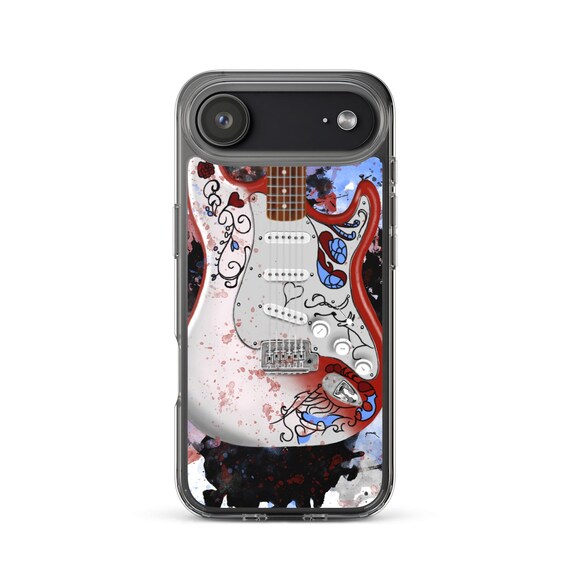 Hand-Painted iPhone Phone Cases with Monterey Guitar Art