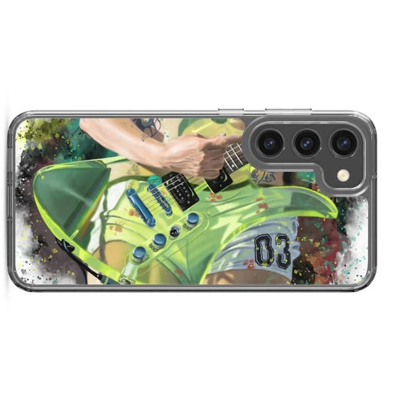 Hand-Painted Samsung Phone Cases with Rhian's Guitar Art