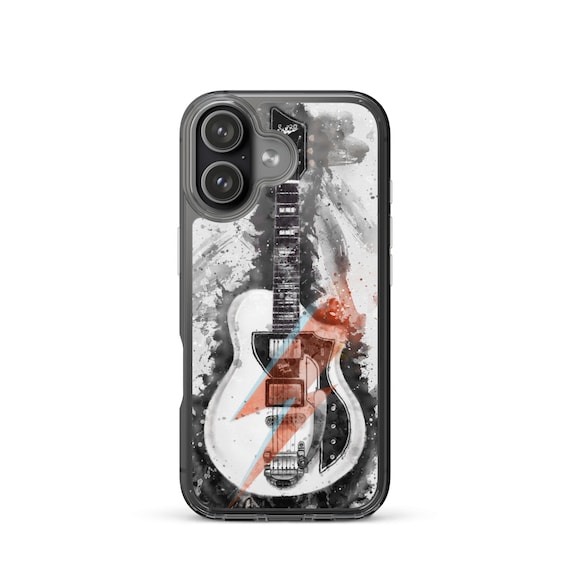 Hand-Painted iPhone Phone Cases with David's Guitar Art