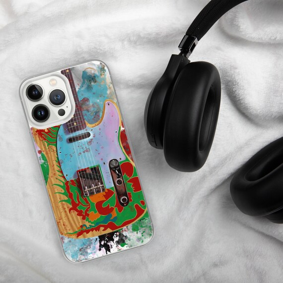 Hand-Painted iPhone Phone Cases with Jimmy P. Guitar Art