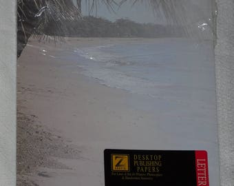 Z Grafix "Aruba" Tropical Beach Paper for Laser and Ink Jet Printers, Photocopiers, and Handwritten Stationary