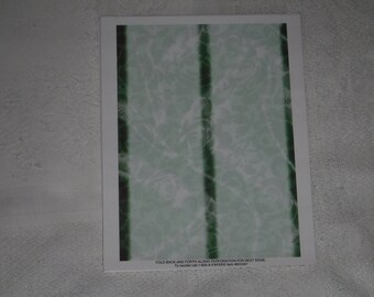 Do It Yourself Business Cards, Watery Green with Darker Borders