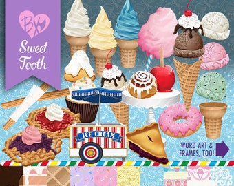 Sweet Tooth FULL KIT (clipart & papers)