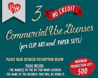 3 Commercial Use Licenses