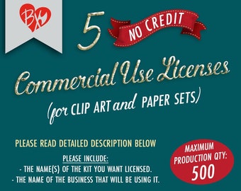 5 Commercial Licenses