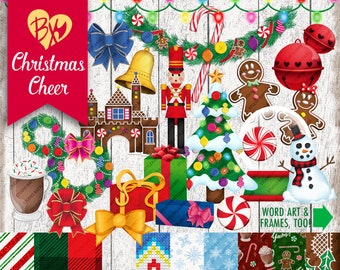 Christmas Cheer FULL KIT (clipart & papers)