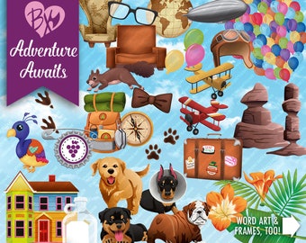 Adventure Awaits CLIPART ONLY