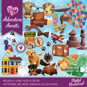 Adventure Awaits CLIPART ONLY