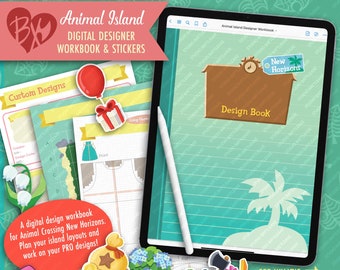 Animal Island Digital Designer WORKBOOK & STICKERS