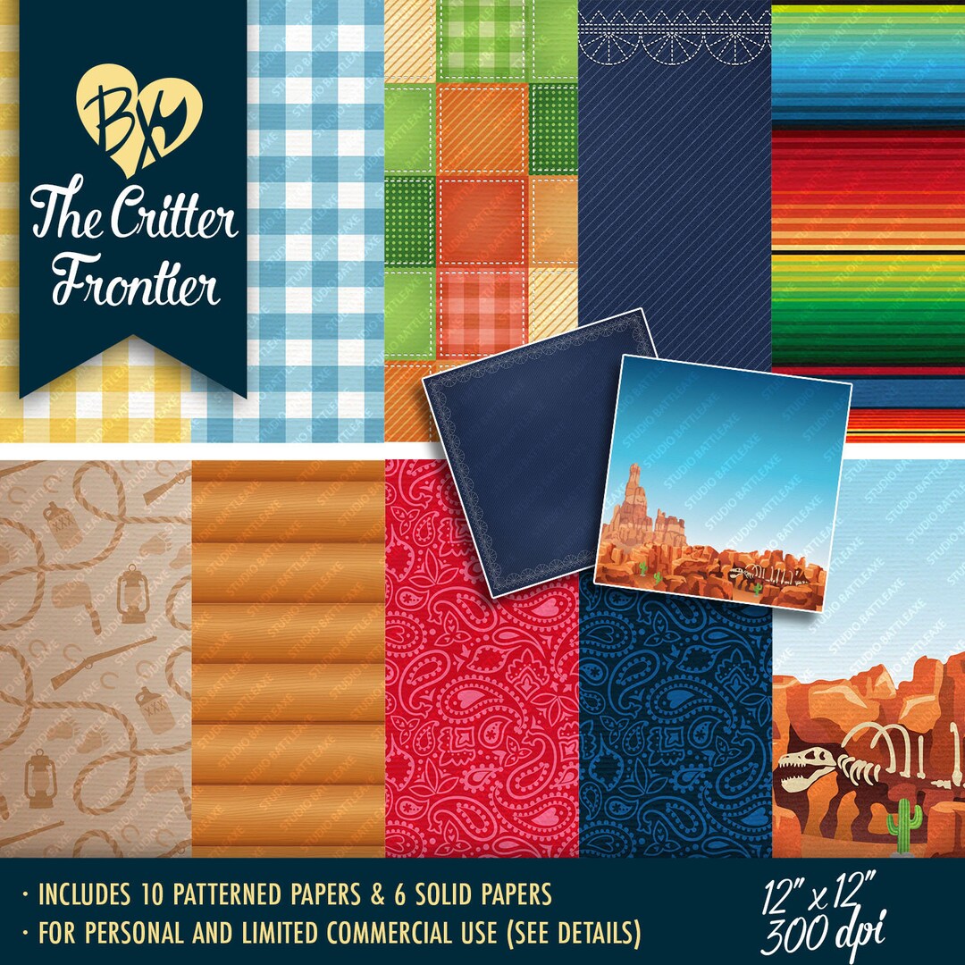 The Critter Frontier PAPERS ONLY - Etsy