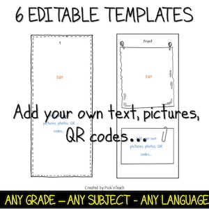 EDITABLE Brochure Templates Add Your Text, Pictures, Links, Photos for ...