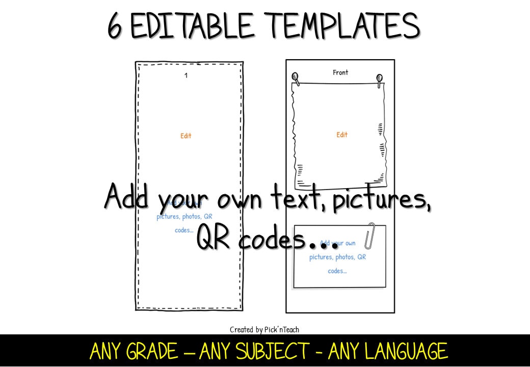 EDITABLE Brochure Templates Add Your Text, Pictures, Links, Photos for ...