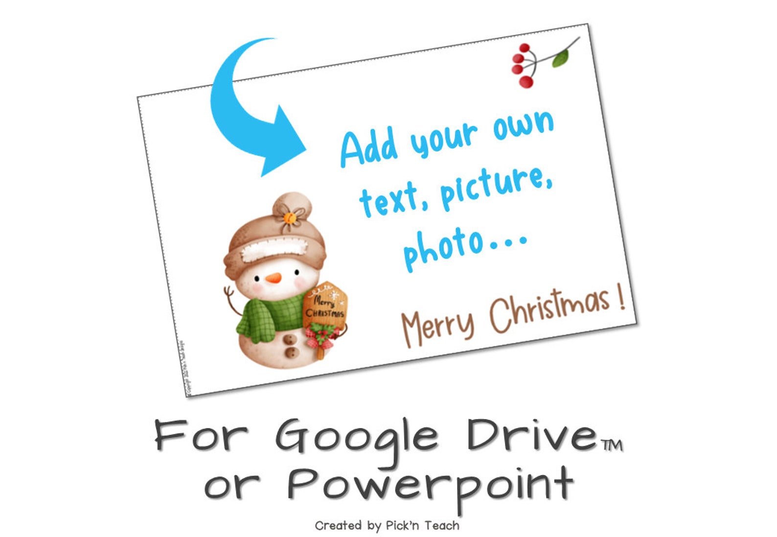 Editable Christmas Cards Greetings Writing Activities Family and ...