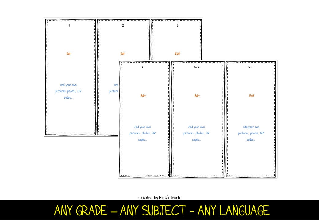 EDITABLE Brochure Templates Add Your Text, Pictures, Links, Photos for ...
