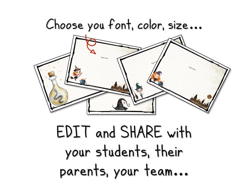 30 Digital Presentation Templates for Wizards and Witches in Google ...