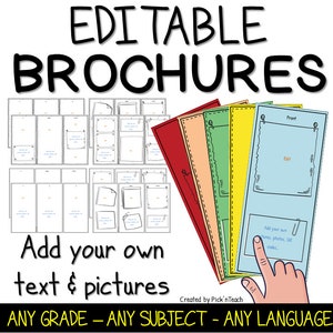 EDYTOWALNE szablony broszur Dodaj swój tekst, zdjęcia, linki i zdjęcia do Google Slides™